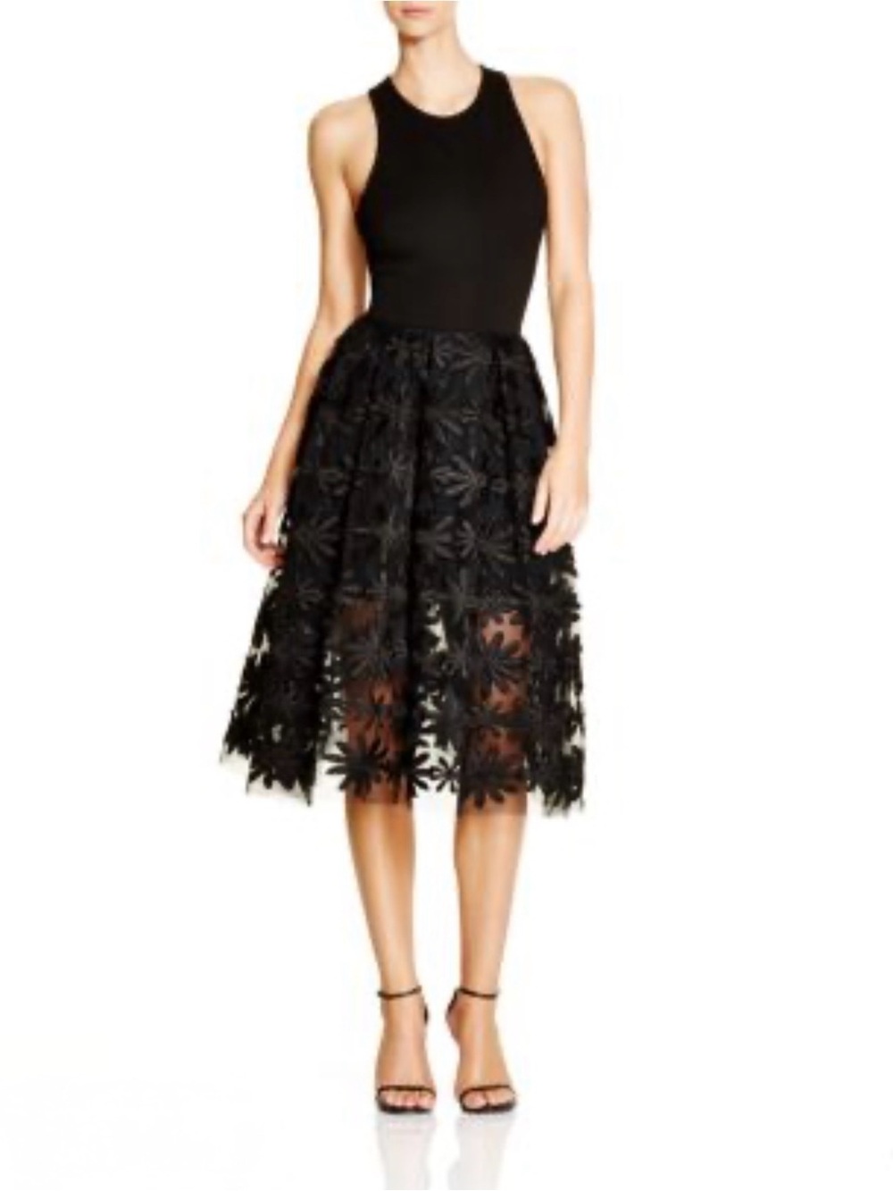 Maje Ralph Floral-Lace Dress, size 3 (L)
